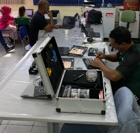 Troca de tela de notebook